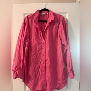 Pink button down